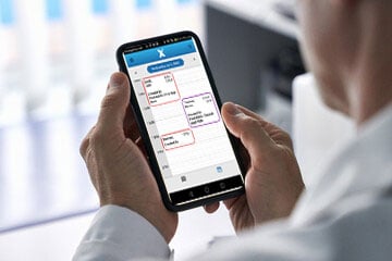 person-using-flex-dental-app
